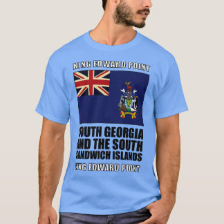 T-shirt Drapeau de la Géorgie du Sud et de l'île Sandwich