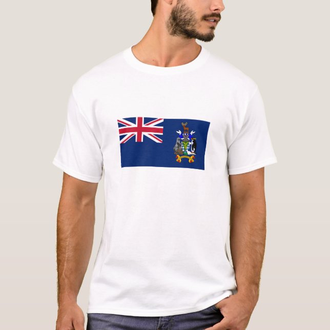 T-shirt Drapeau de la Géorgie du Sud et des îles Sandwich  (Devant)