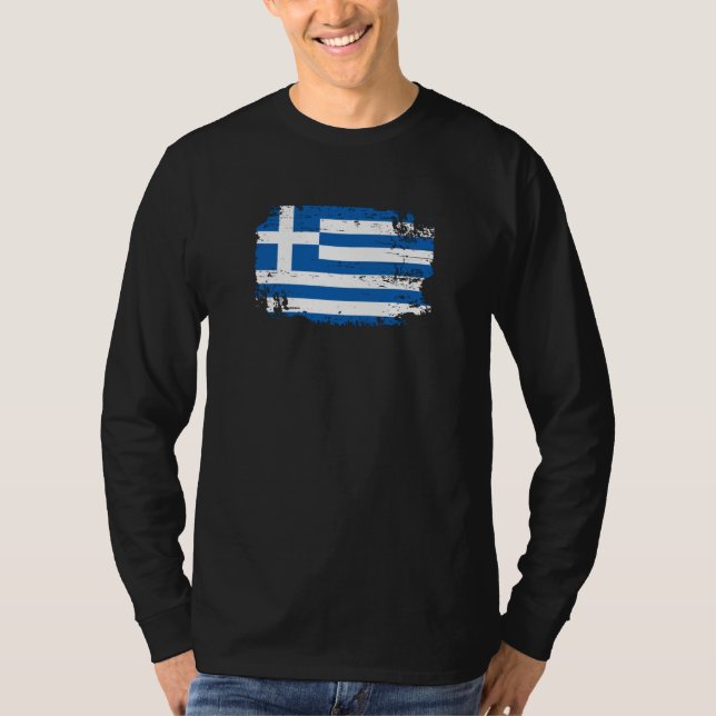T-shirt Drapeau de la Grèce (Devant)