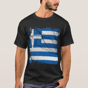 T-shirt Drapeau de la Grèce