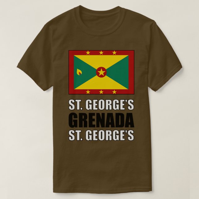 T-shirt Drapeau de la Grenade (Design devant)