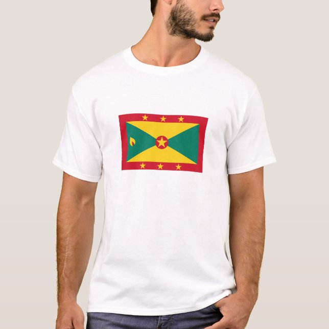T-shirt Drapeau de la Grenade (Devant)