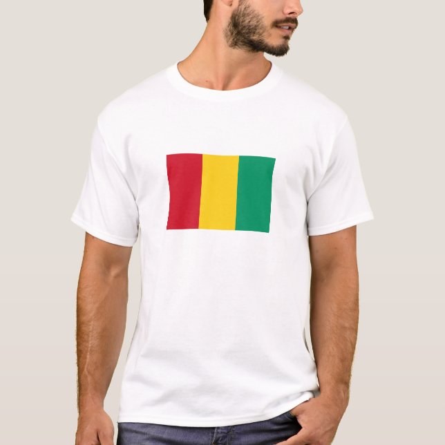 T-shirt Drapeau de la Guinée (Devant)