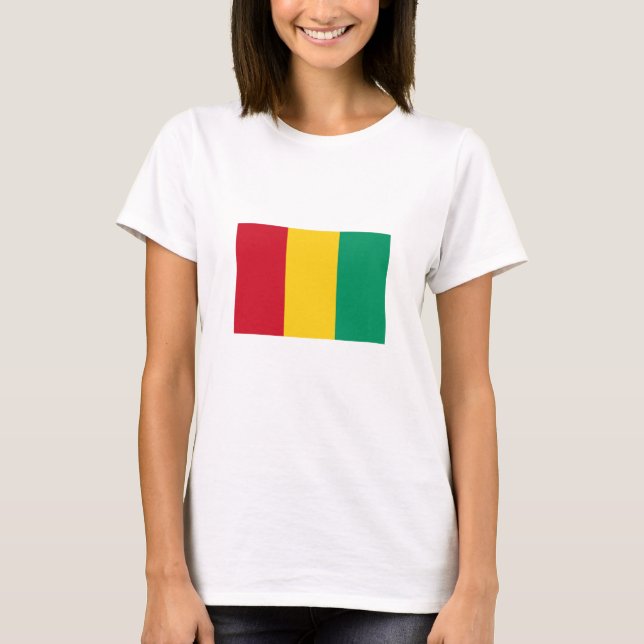 T-shirt Drapeau de la Guinée (Devant)