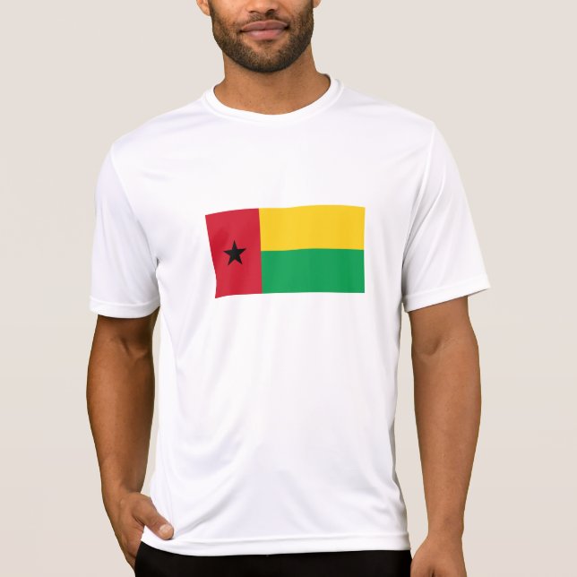 T-shirt Drapeau de la Guinée Bissau (Devant)