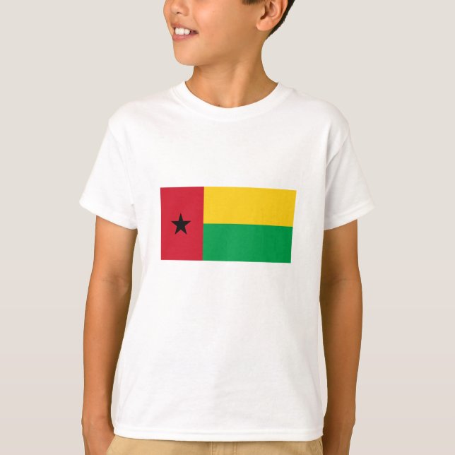 T-shirt Drapeau de la Guinée Bissau (Devant)