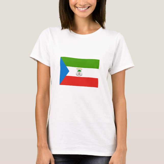 T-shirt Drapeau de la Guinée équatoriale (Devant)
