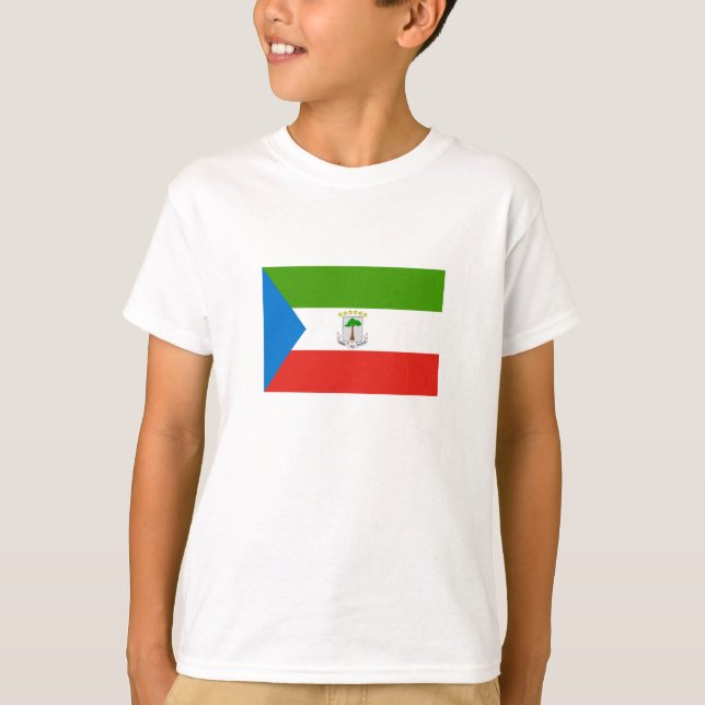 T-shirt Drapeau de la Guinée équatoriale (Devant)