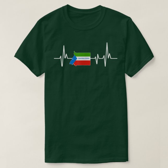 T-shirt Drapeau de la Guinée équatoriale (Design devant)