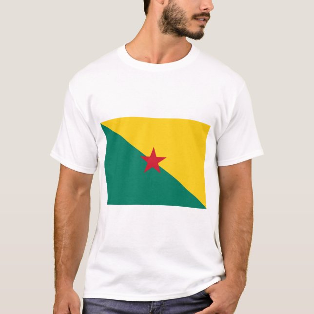 T-shirt Drapeau de la Guyane (Devant)