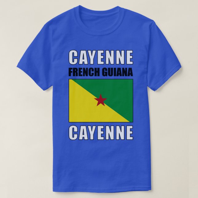 T-shirt Drapeau de la Guyane (Design devant)