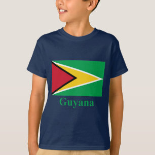 T-shirt Drapeau de la Guyane avec le nom