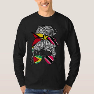 T-shirt Drapeau de la Guyane Trinité-et-Tobago Femmes Adul