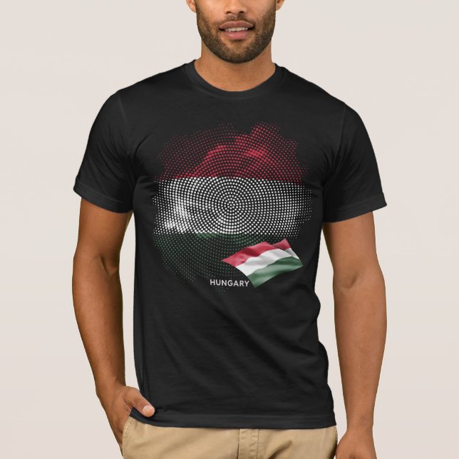 T-shirt Drapeau de la Hongrie (Devant)