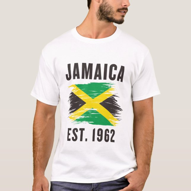 T-shirt Drapeau de la Jamaïque (Devant)