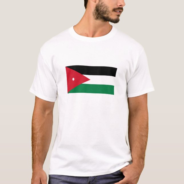 T-shirt Drapeau de la Jordanie (Devant)
