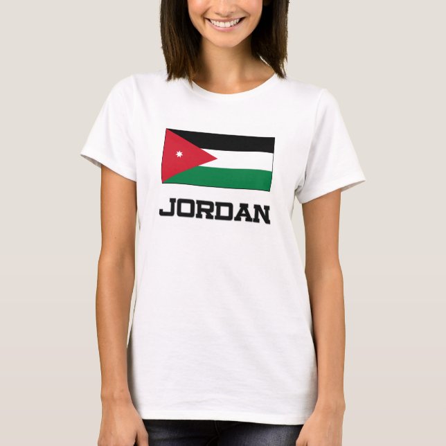T-shirt Drapeau de la Jordanie (Devant)