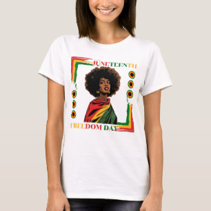 T-shirt Drapeau de la junte afro drapée dans le drapeau de