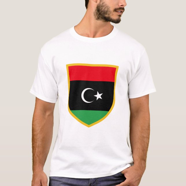 T-shirt Drapeau de la Libye (Devant)