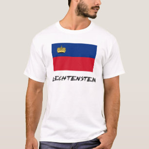 T-shirt Drapeau de la Liechtenstein