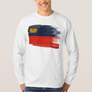 T-shirt Drapeau de la Liechtenstein