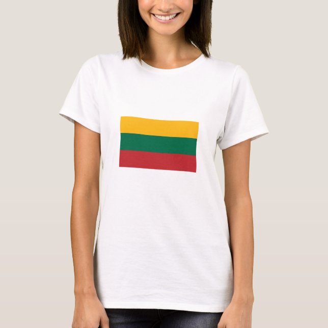 T-shirt Drapeau de la Lituanie (Devant)