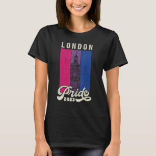 T-shirt Drapeau de la London Pride 2023 Big Ben Bisexual P