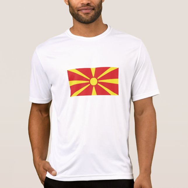T-shirt Drapeau de la Macédoine du Nord (Devant)