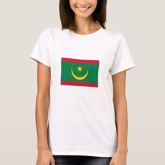 T-shirt Drapeau de la Mauritanie (Devant)