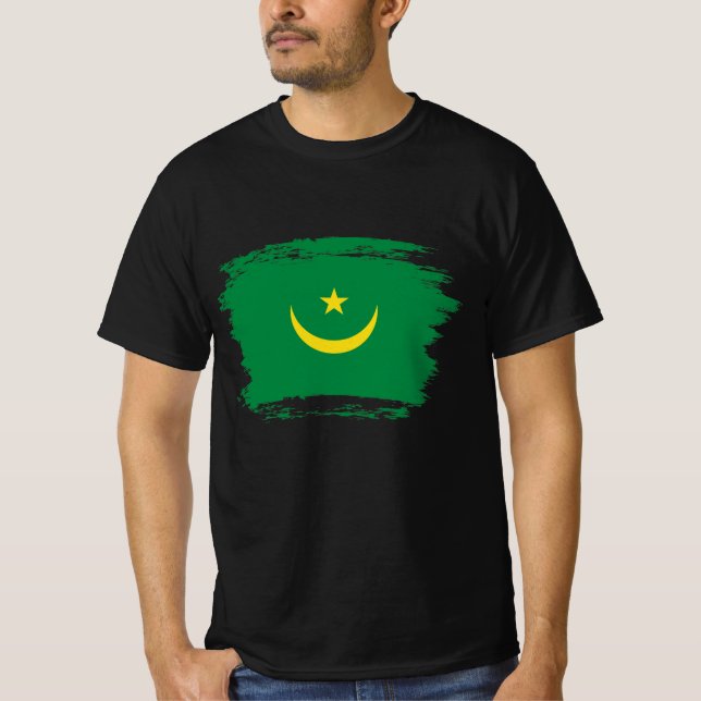 T-shirt Drapeau de la Mauritanie (Devant)
