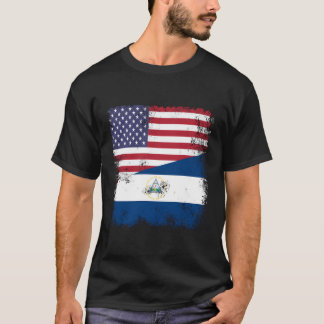 T-shirt Drapeau de la moitié du Nicaragua Nicaragua Usa