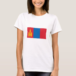 T-shirt Drapeau de la Mongolie