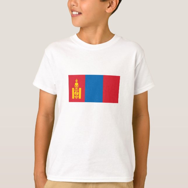 T-shirt Drapeau de la Mongolie (Devant)