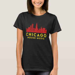 T-shirt Drapeau de la musique house de Chicago Vinyle Dj R