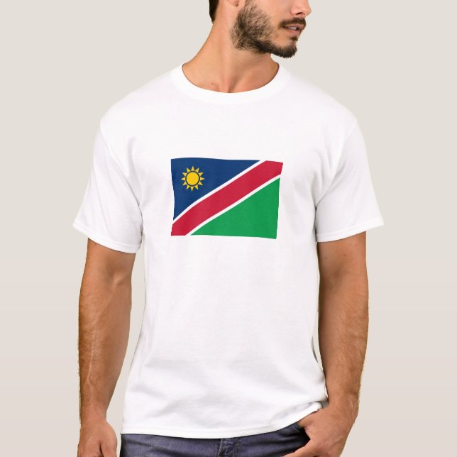 T-shirt Drapeau de la Namibie (Devant)