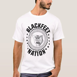T-shirt Drapeau de la nation Blackpieds - Noirs indiens