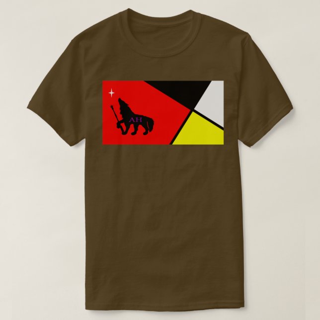 T-shirt Drapeau de la nation Siwanoy (Design devant)