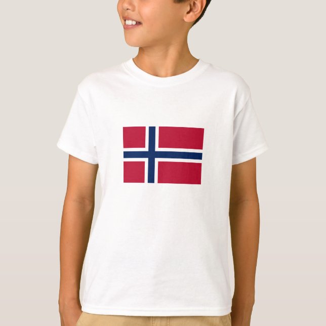 T-shirt Drapeau de la Norvège (Devant)