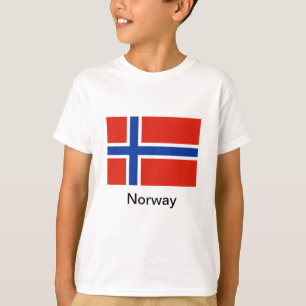 T-shirt Drapeau de la Norvège