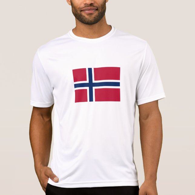 T-shirt Drapeau de la Norvège (Devant)