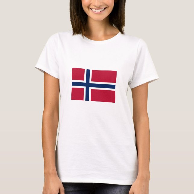 T-shirt Drapeau de la Norvège (Devant)