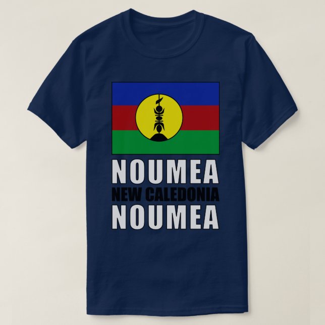 T-shirt Drapeau de la Nouvelle-Calédonie (Design devant)