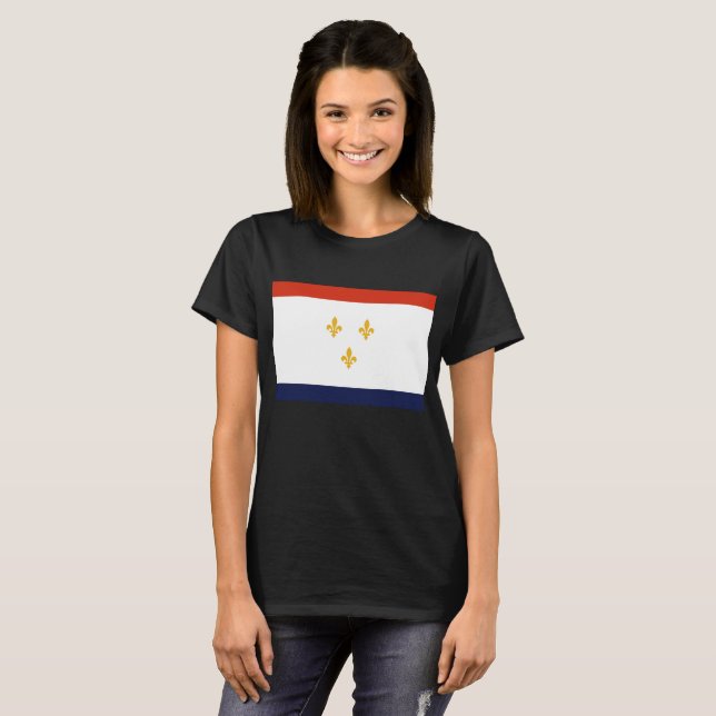 T-shirt Drapeau de La Nouvelle-Orléans (Devant entier)