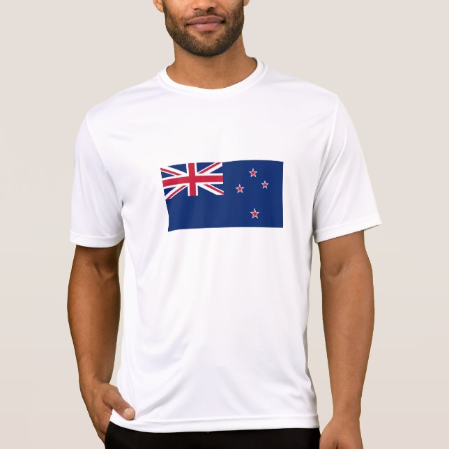T-shirt Drapeau de la Nouvelle-Zélande (Devant)