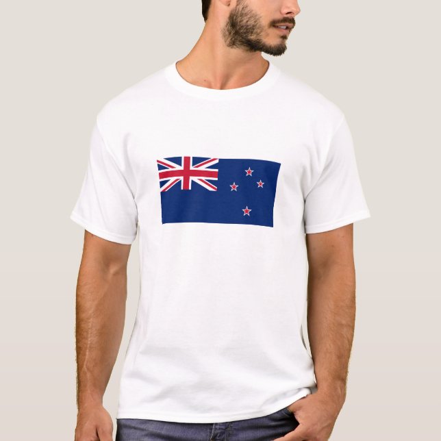 T-shirt Drapeau de la Nouvelle-Zélande (Devant)