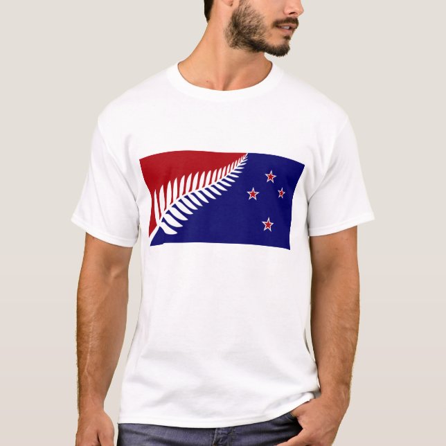 T-shirt Drapeau de la Nouvelle Zélande (Devant)
