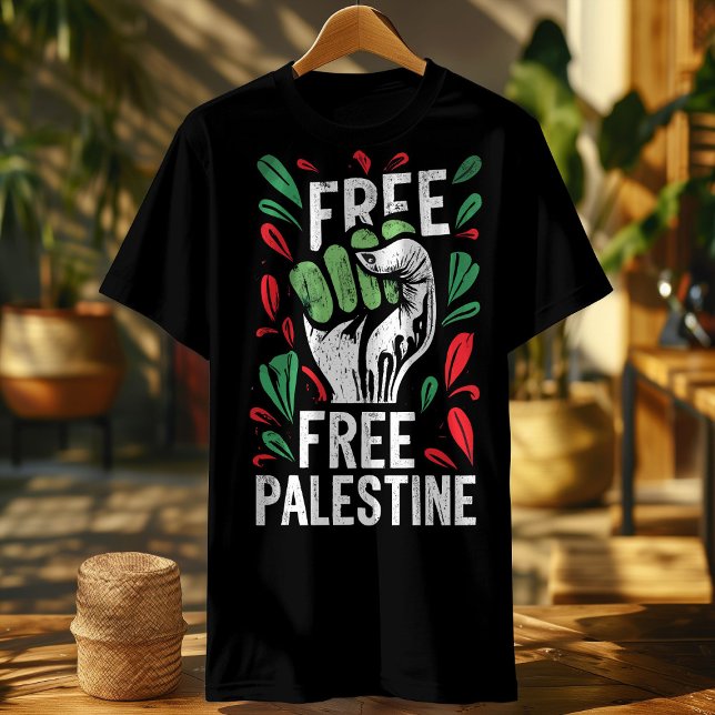 T-shirt drapeau de la palestine libre (Créateur téléchargé)