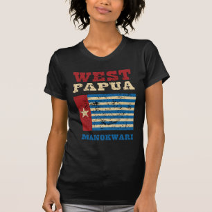 T-shirt Drapeau de la Papouasie occidentale