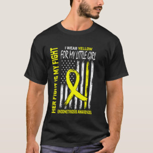 T-shirt Drapeau de la petite fille de sensibilisation à l'