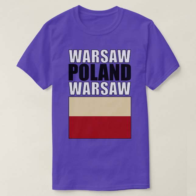 T-shirt Drapeau de la Pologne (Design devant)